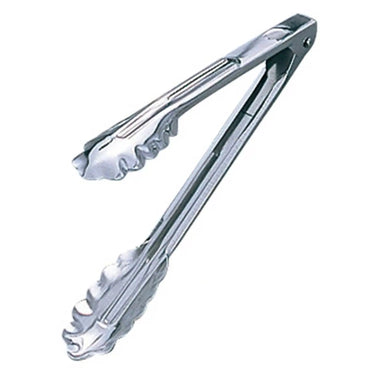EBM Stainless Steel Scalloped Utility Tongs