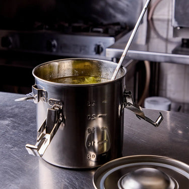 EBM Stainless Steel Stockpot with Swing Handle and Scale