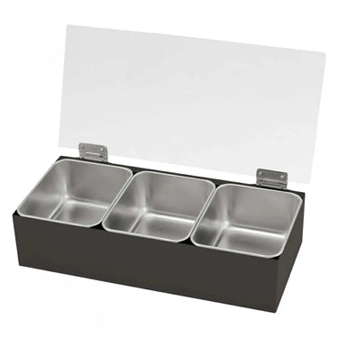 EBM Stainless Steel Yakumi Seasoning Container Black