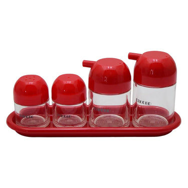 Entec Kinoko Acrylic Condiment Set 5-Piece