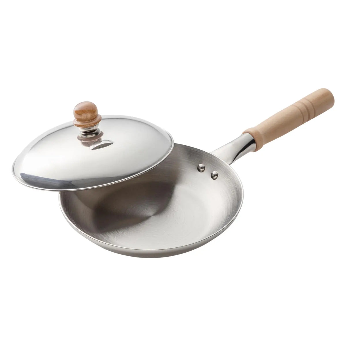 Fujinos 3-Ply Stainless Steel Induction Oyakodon Pan with Lid HSD-160