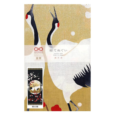 Hamamonyo Cotton Tenugui Towel Mt. Fuji with Cranes