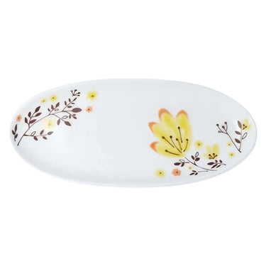 Harekutani Haruhana Porcelain Oval Plate