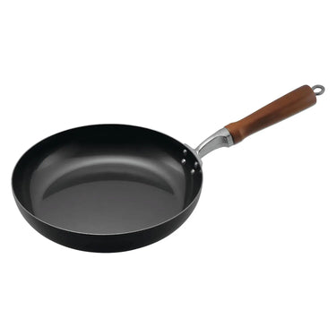 Koinu Iron Frying Pan with Wooden Handle