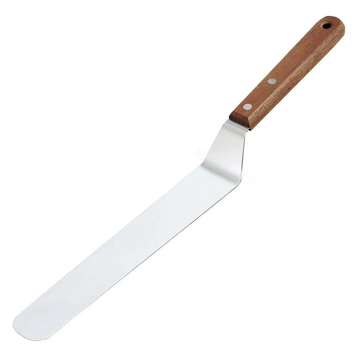 INTECKaneki Stainless Steel Offset Icing Spatula with Wooden Handle