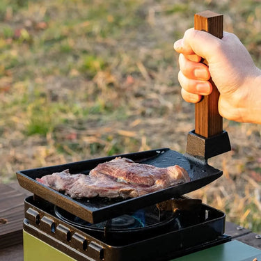Ikenaga Cast Iron Hoe-shaped Sizzler Platter