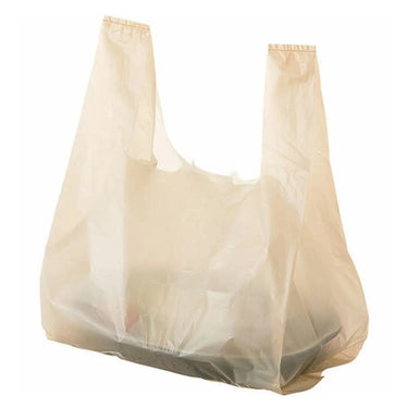 Itochu High-Density Polyethylene T-Shirt Bags with Gusseted Bottom 100-Count