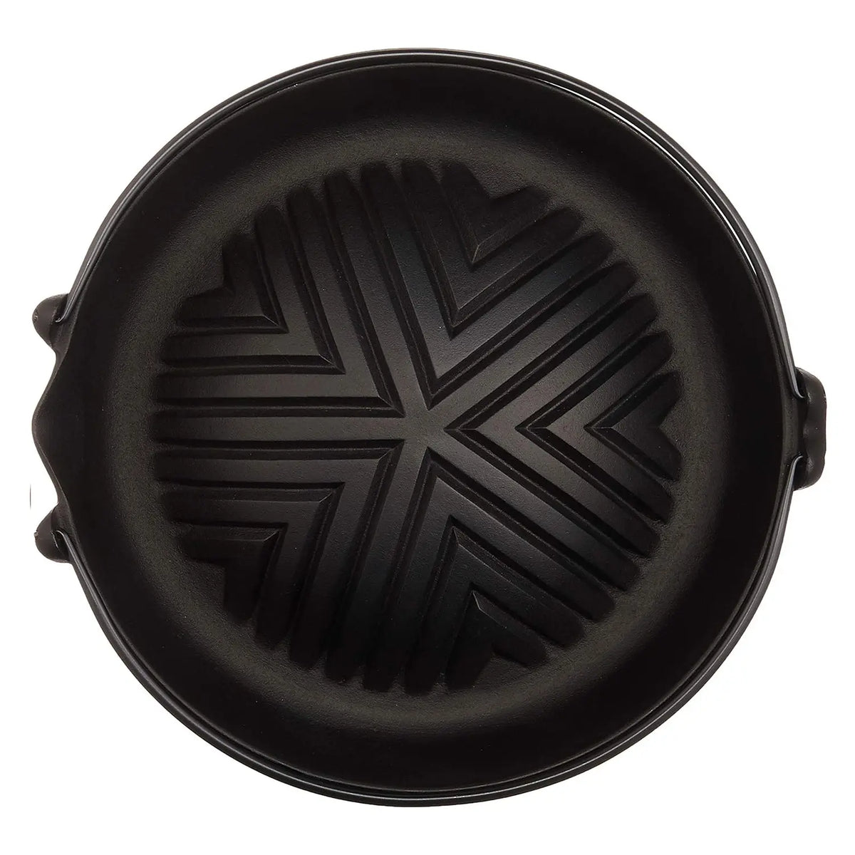 Giash Pan Iwachu Nambu Cast Iron Genghis Khan Grill Pan with Bail Handle ...