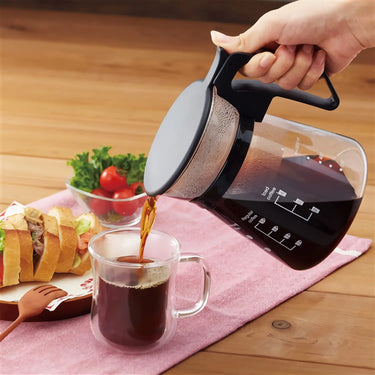 Iwaki Heat Resistant Glass Coffee Server Black