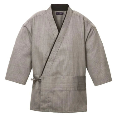 Jinba Polyester Yamaga Stripes Samue Workwear Jacket Unisex
