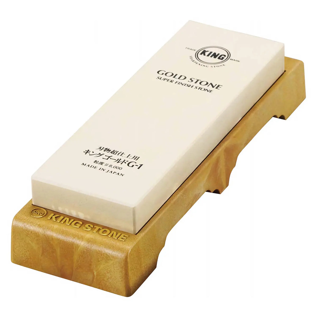 KING Sharpening Stone 8000 Grit with Base
