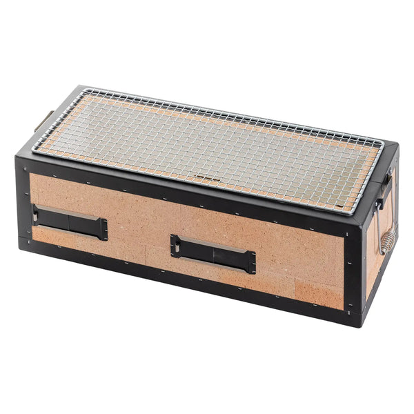 Kaginushi Charcoal Konro Grill with Mesh Net - Medium