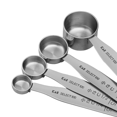 Kai Stainless Steel Measuring Spoon 4 pcs