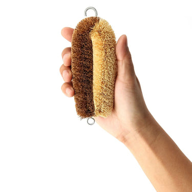 Kamenoko Tawashi Palm Two‑Tone Scrub Brush
