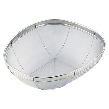 Little Wood Stainless Steel Wide Oval Mesh Colander