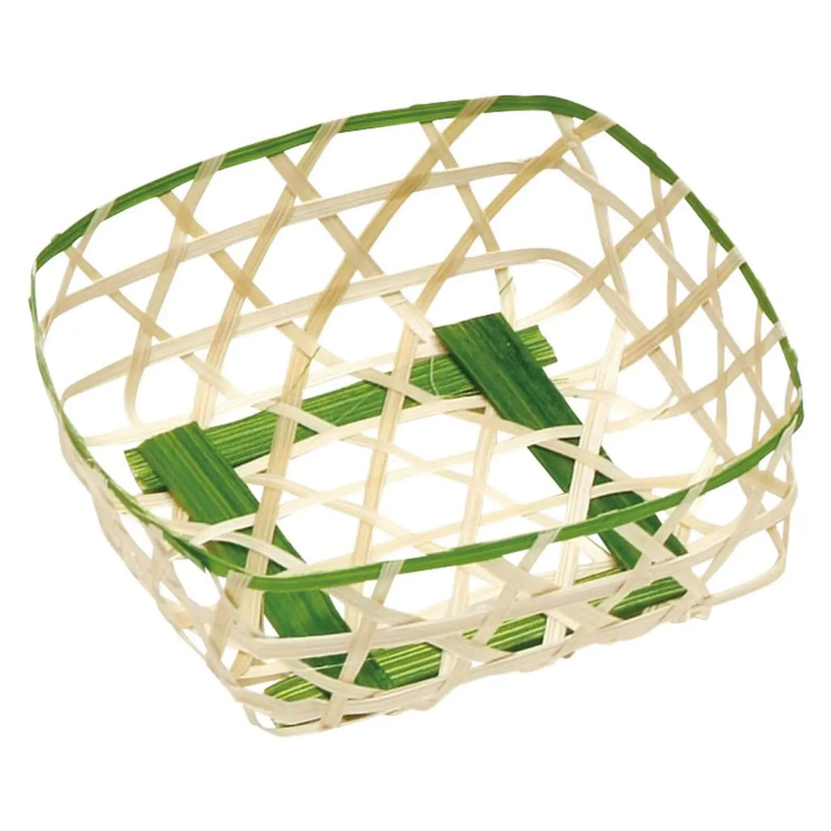 MANYO Bamboo Small Serving Basket Square