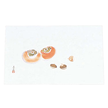MIN Washi Paper Placemat Kaki and Chestnut 100 Sheets
