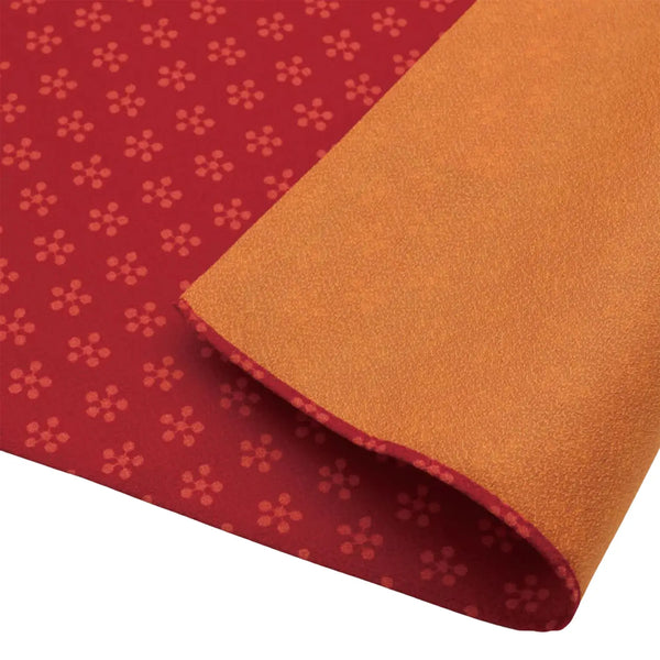 MUSUBI Toki-iro Polyester Reversible Furoshiki 70cm Red/Orange