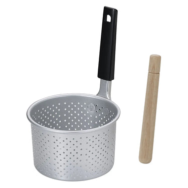 Maekawa Kinzoku Anodized Aluminum Miso Strainer with Pestle