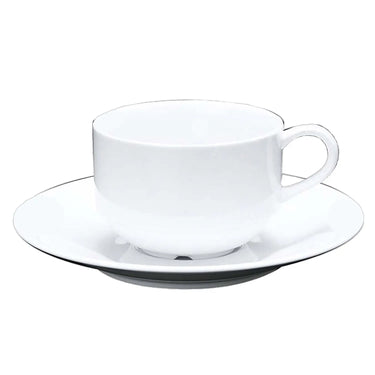 Miyawo Fashion White Reinforced Porcelain Stackable Coffee Cup 190ml