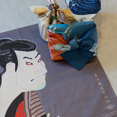 Musubi Ukiyoe Cotton Furoshiki Sharaku 48cm