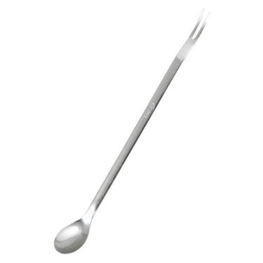 Okabe Yoshokki Antibacterial Stainless Steel Tasting Spoon with Fork