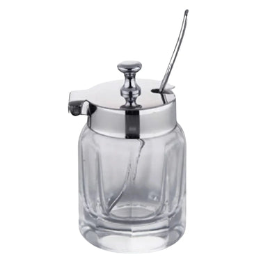 Otsuka Glass Shop Glass Mustard Pot with Spoon #80
