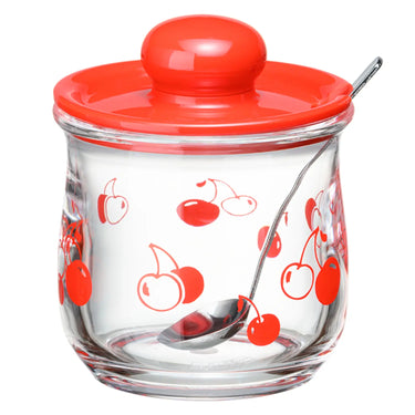 Risu Bloom Acrylic Sugar Bowl with Spoon