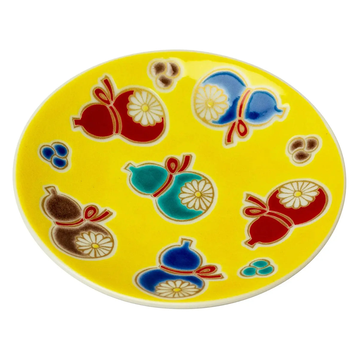 SEIKOU KISSYO Kutani Porcelain Mamezara Small Plate Mubyou