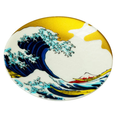 Seikou Kissho Kutani Porcelain Mamezara Small Plate Nami