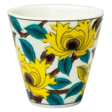 Seikou Kissho Kutani Porcelain Soba Choko Cup Iroebotan