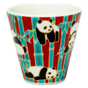 Seikou Kissho Kutani Porcelain Soba Choko Cup Panda