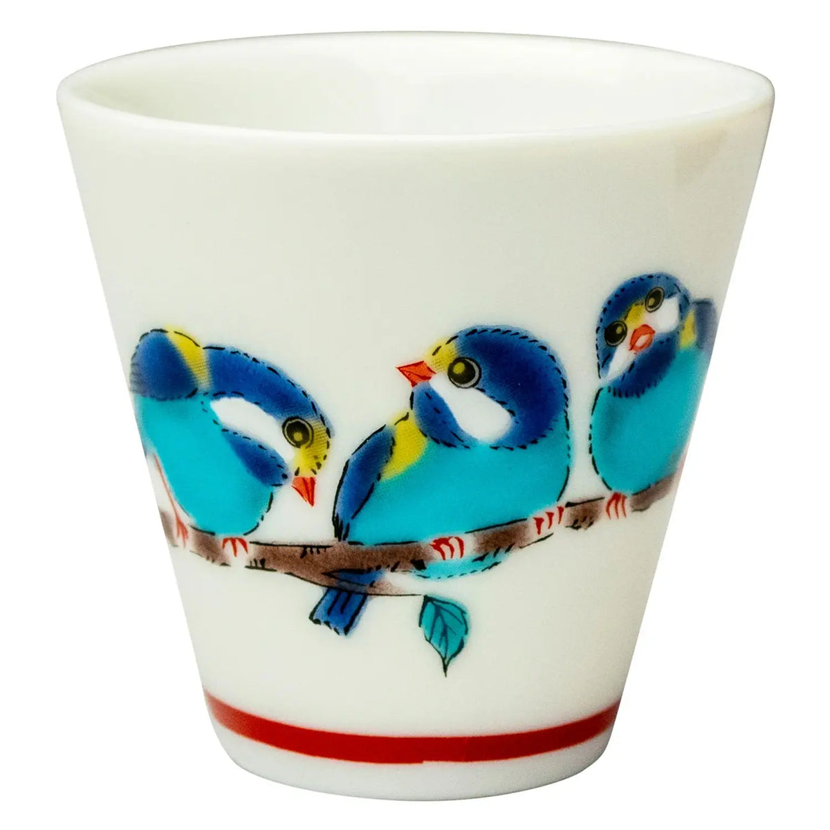 SEIKOU KISSYO Kutani Porcelain Soba Choko Cup Yamagara