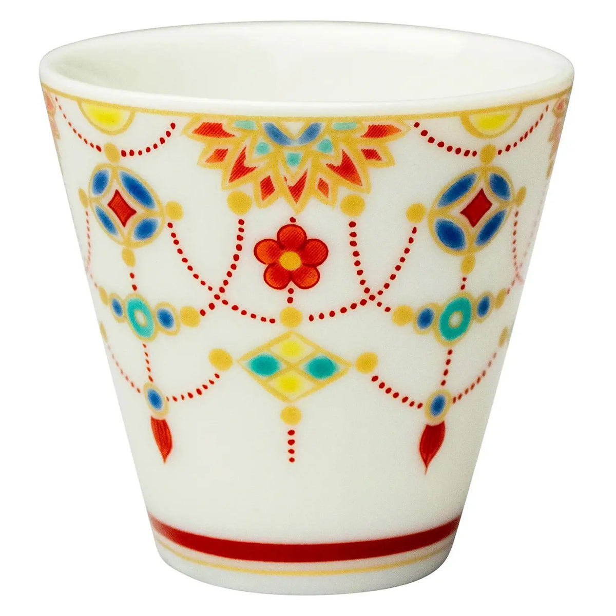 SEIKOU KISSYO Kutani Porcelain Soba Choko Cup Yorakumon