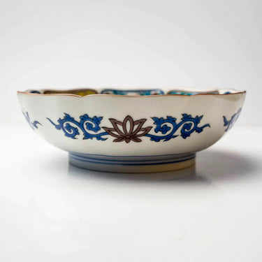 Seikou Kutani Porcelain Bowl Karako 15.5cm