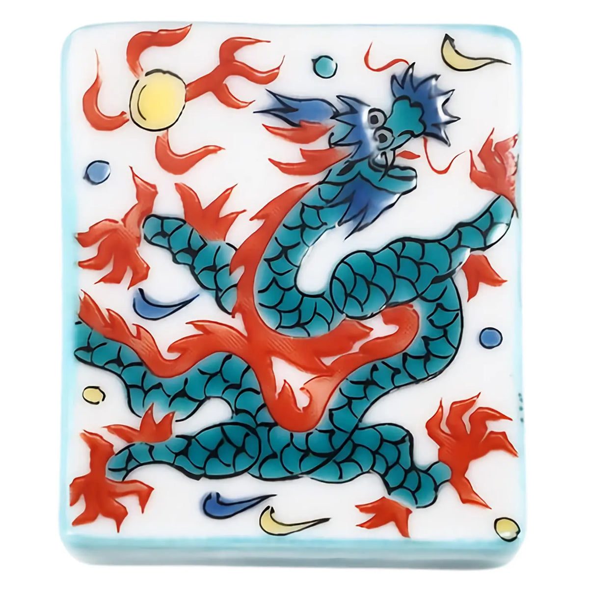 SEIKOU Kutani Porcelain Chopstick Rest Dragon