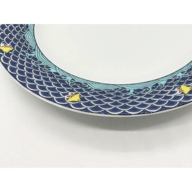 Seikou Kutani Porcelain Dessert Plate Chidori