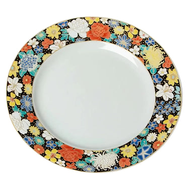 Seikou Kutani Porcelain Dessert Plate Hanazume