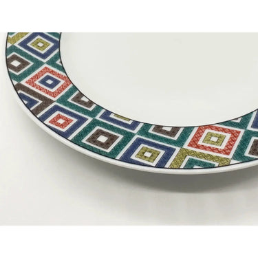 Seikou Kutani Porcelain Dessert Plate Ishidatami