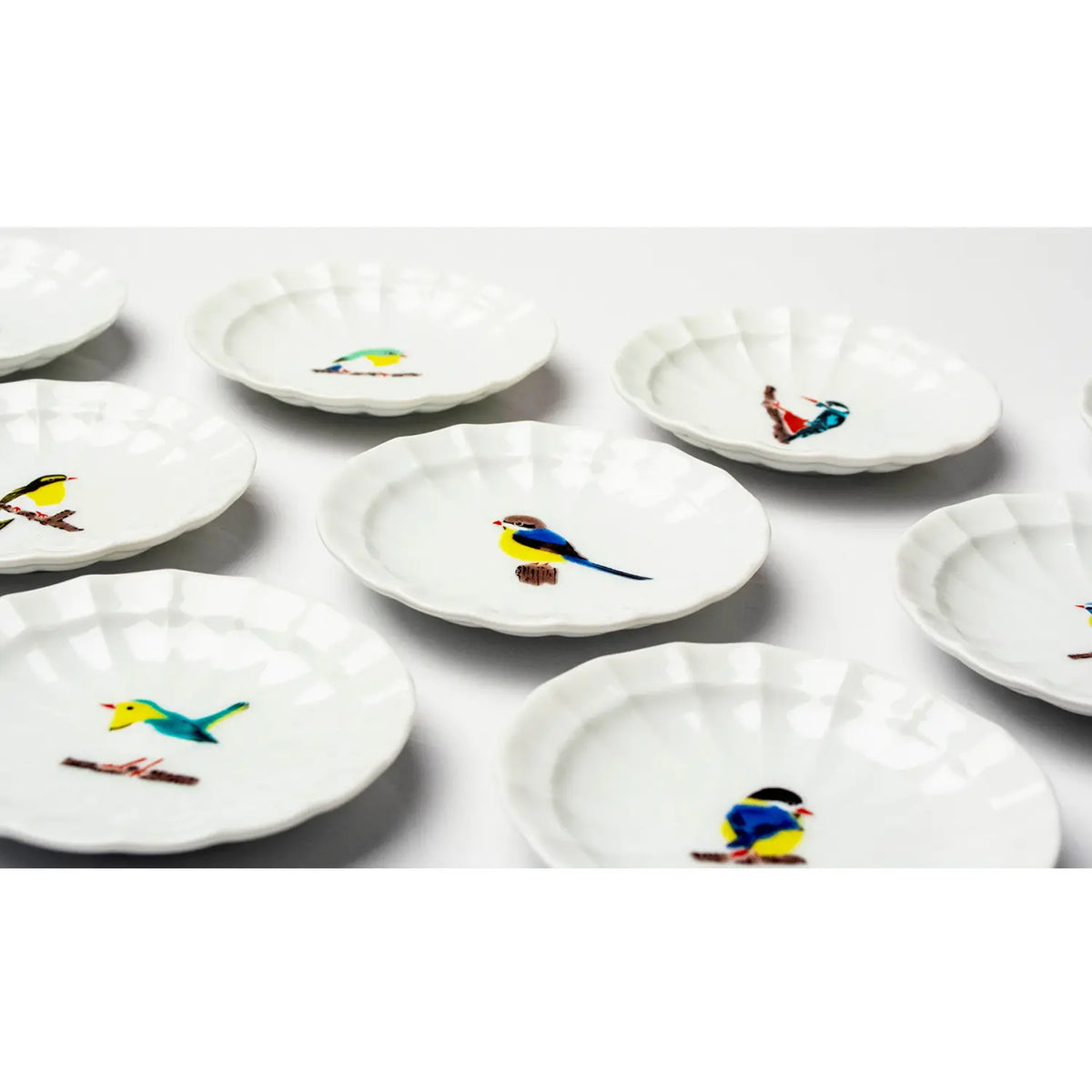 SEIKOU Kutani Porcelain Mamezara Small Plate Akagera