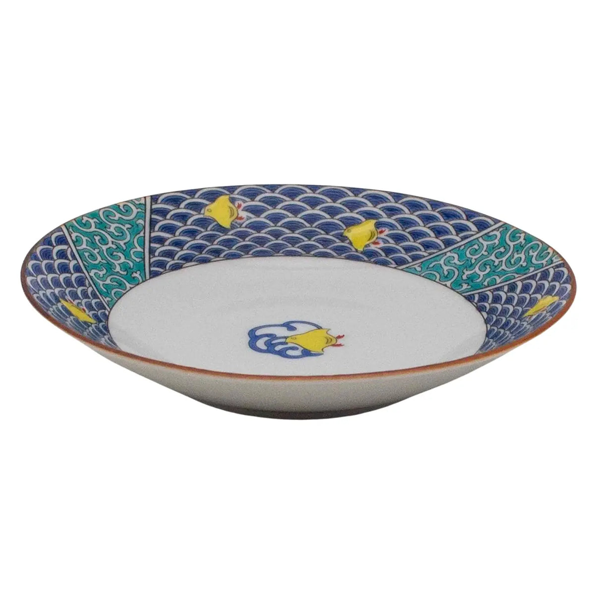 SEIKOU Kutani Porcelain Plate Chidori 15.5cm