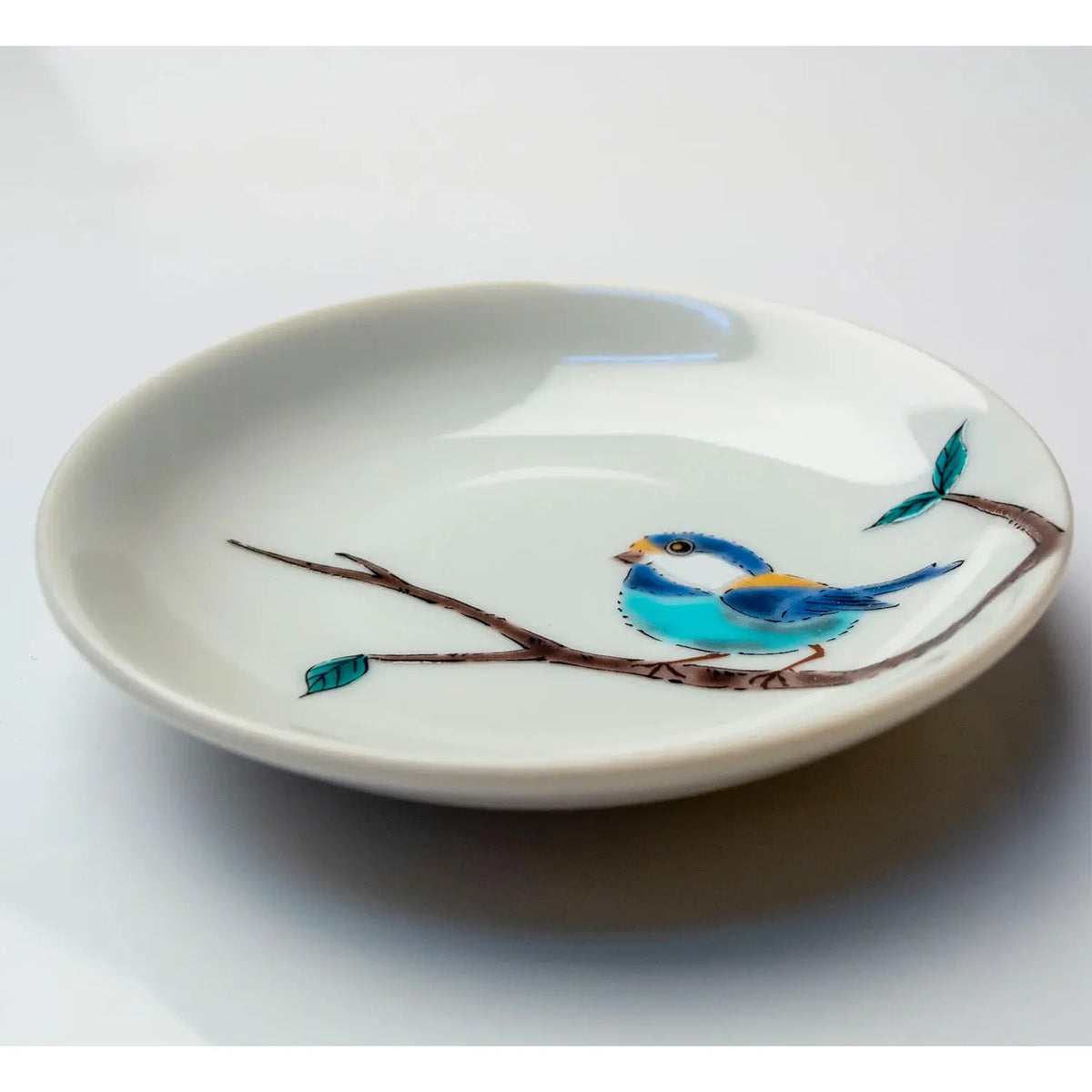 SEIKOU Kutani Porcelain Plate Yamagara 10.3cm 5 pcs