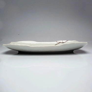 Seikou Kutani Porcelain Plate Yamagara 32cm