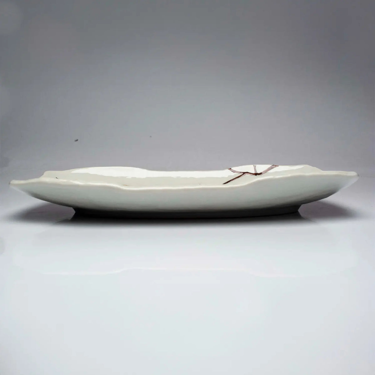 SEIKOU Kutani Porcelain Plate Yamagara 32cm