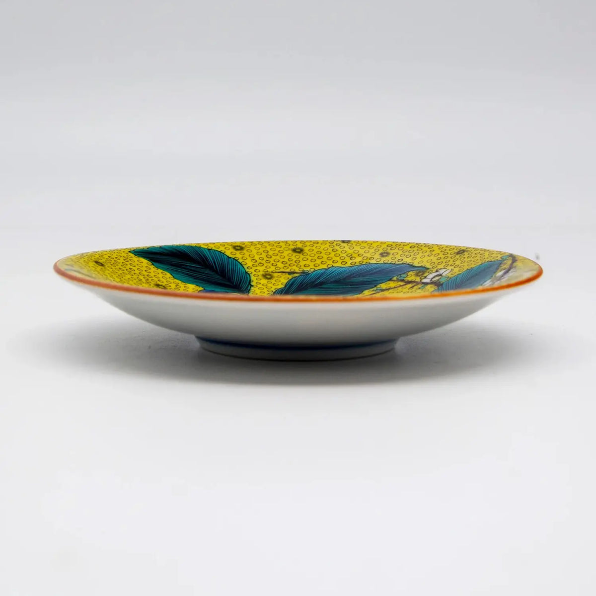 SEIKOU Kutani Porcelain Plate Yoshidayafu-Ajisai 12cm 5 pcs