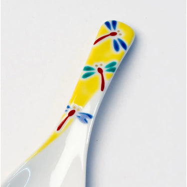 Seikou Kutani Porcelain Renge Spoon Dragonfly