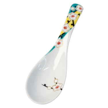 Seikou Kutani Porcelain Renge Spoon Ume
