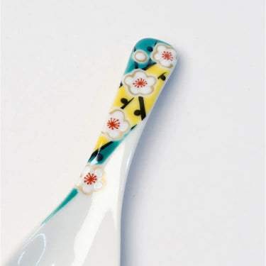 Seikou Kutani Porcelain Renge Spoon Ume