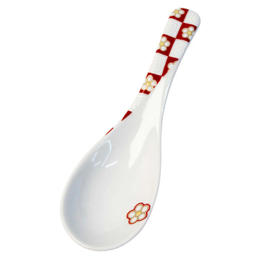 Seikou Kutani Porcelain Renge Spoon Umeichimatsu