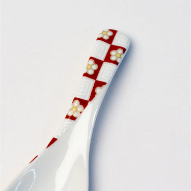 Seikou Kutani Porcelain Renge Spoon Umeichimatsu